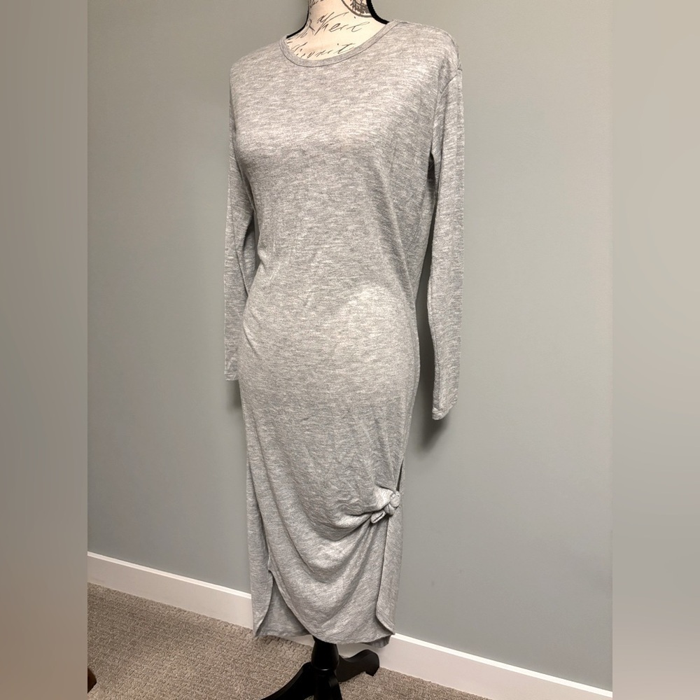Z Supply Heathered Gray Slub Dress XS